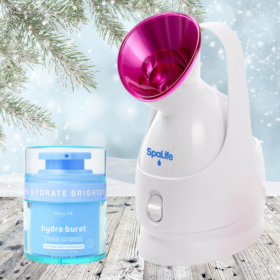 SpaLife Facial Steamer, Nano Ionic Steam Therapy Device, Face Steamer, Hydra burst face cream, face moisturizer, winter face cream, winter facial, at home facial