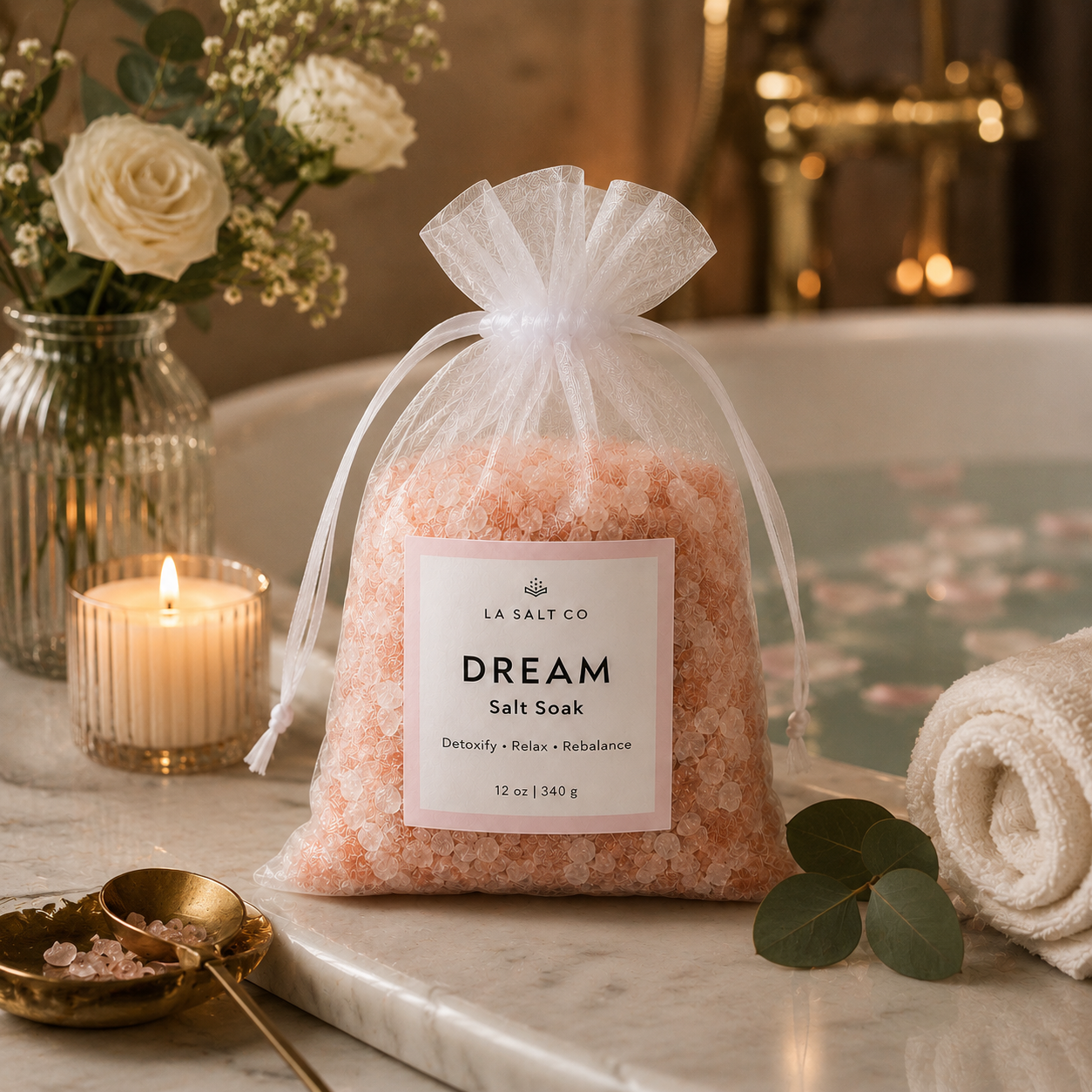 bath soak, bath salts, Himalayan salt, epsom salt, muscle recovery, bubble bath, spa bath