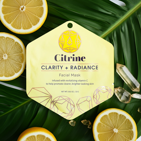 citrine face mask, sheet mask, Korean skincare, K-beauty, crystal magic, vitamin C facial, brighten skin