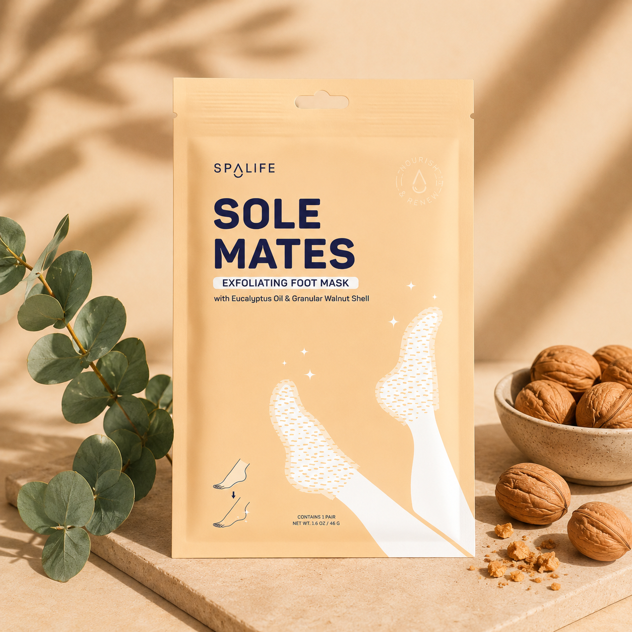 foot mask, foot booties, pedicure at home, soft feet