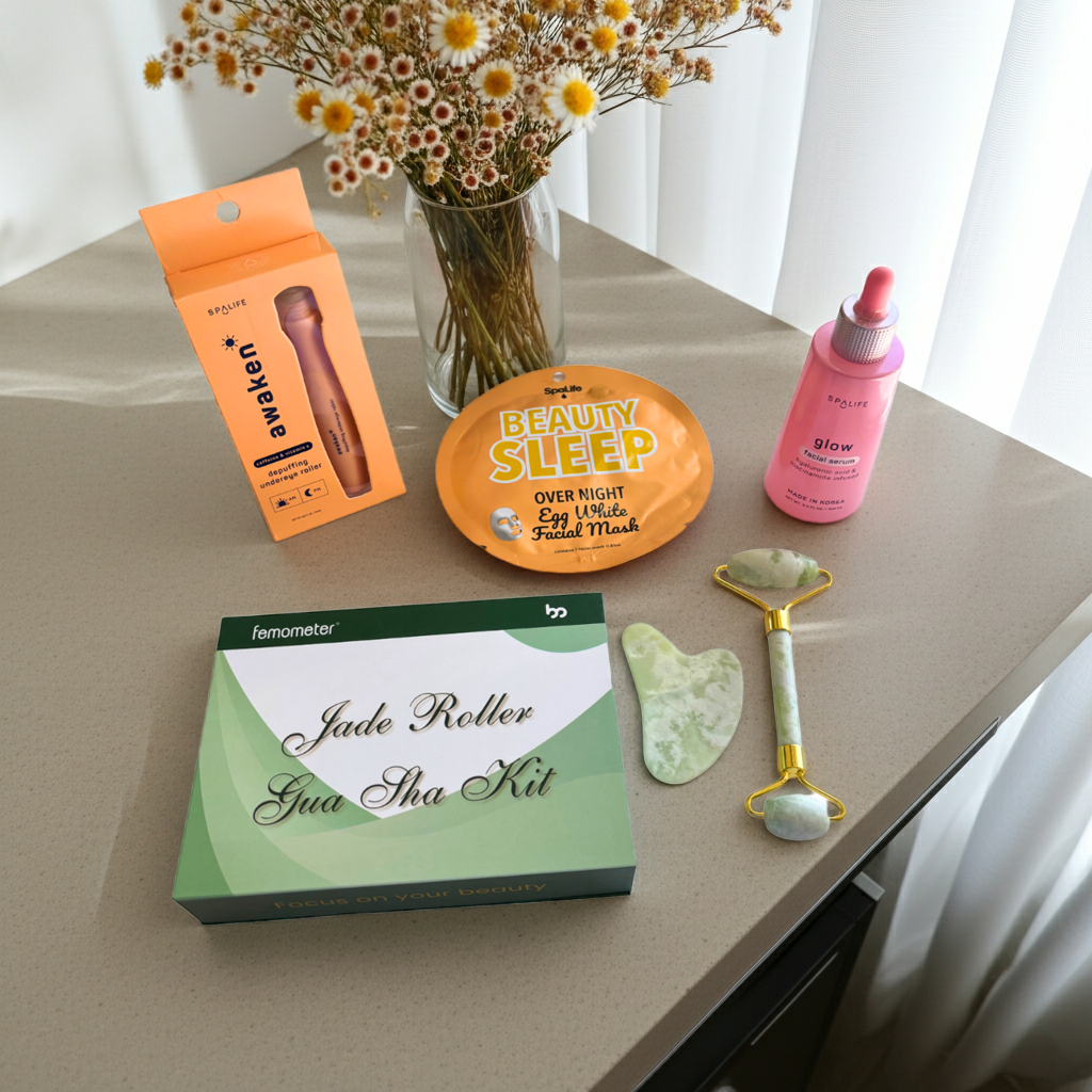 self care set, at home facial kit, skincare, gift box