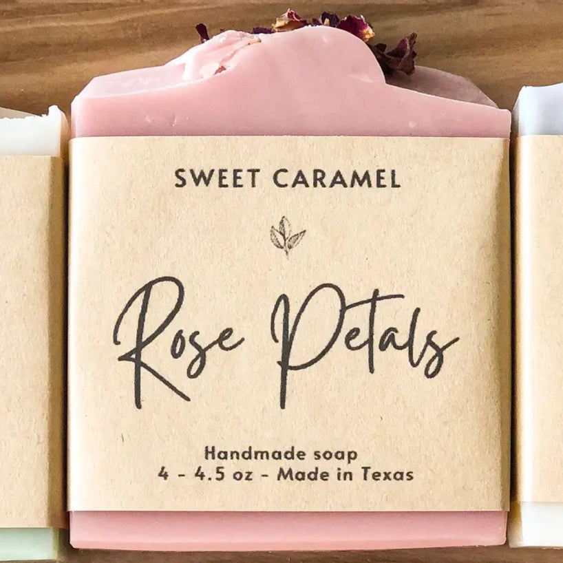 rose petals handmade soap, all natural soap
