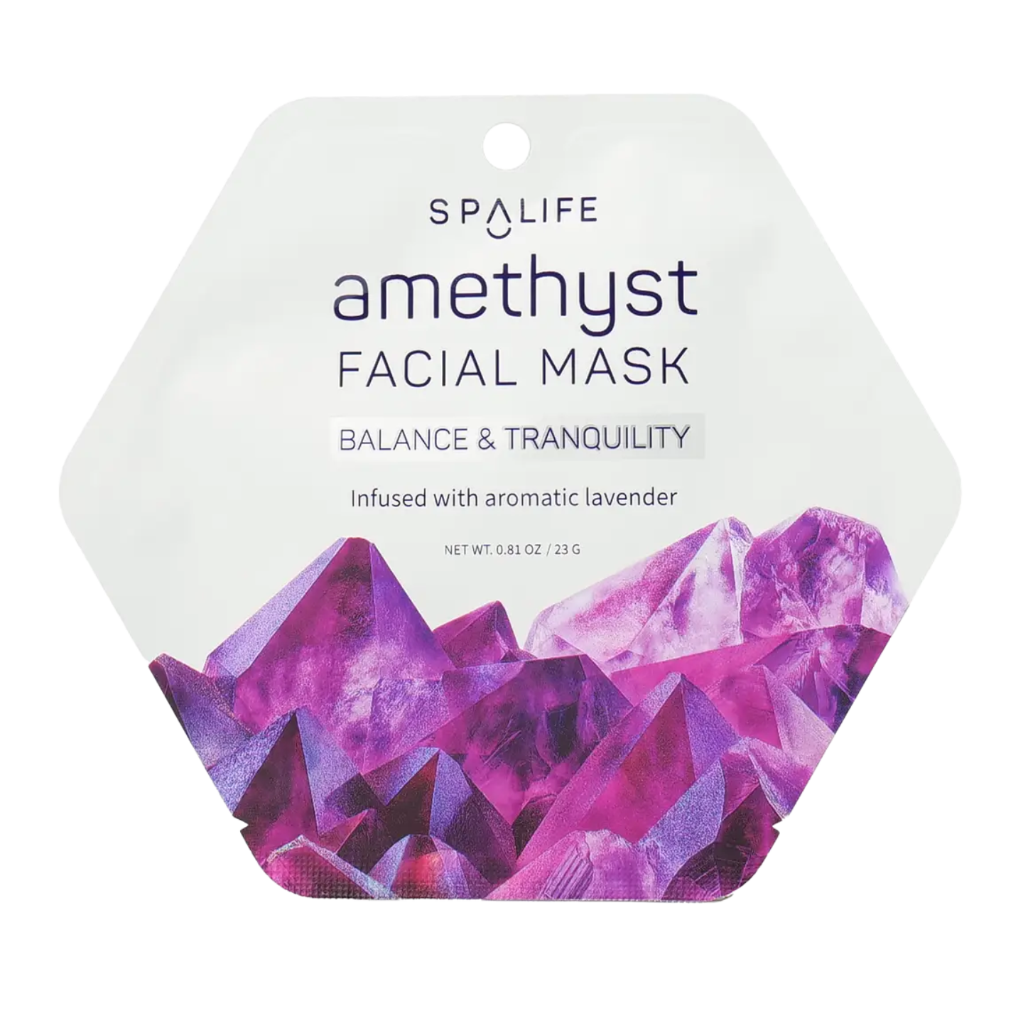 amethyst lavender face mask, sheet mask, korean skincare, for balance and tranquility
