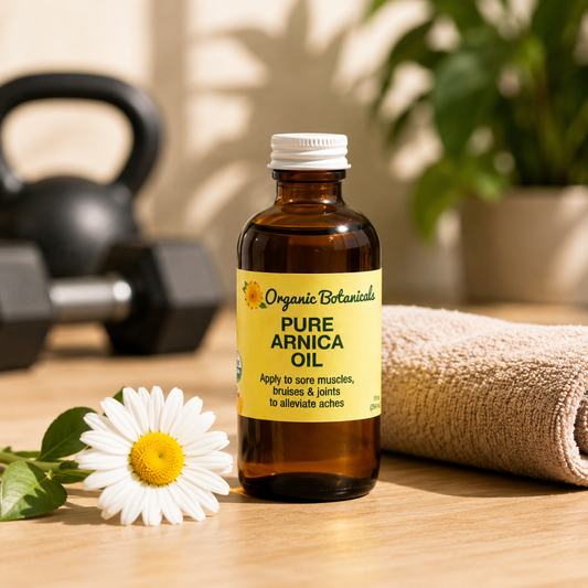 pure arnica oil, muscle soreness relief, relieve sore joints, body recovery oil