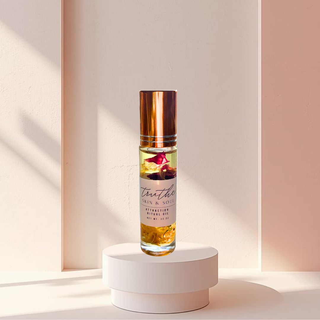 travel roll on oil, ritual oil, botanical oil, fragrance roll on, attraction, manifesting