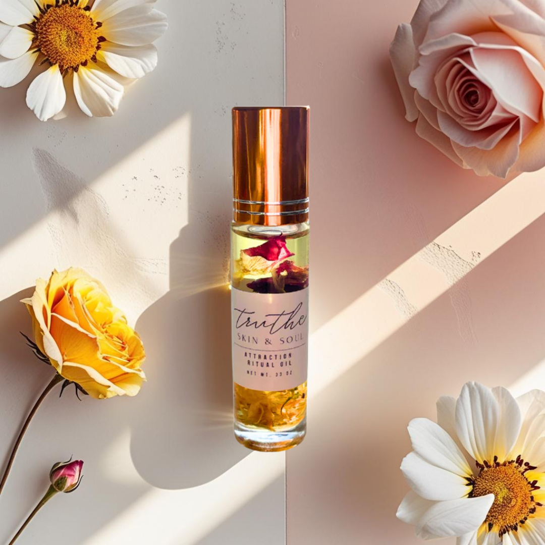 perfume roller, attraction ritual oil, manifestation oil, oil roller, essential oil