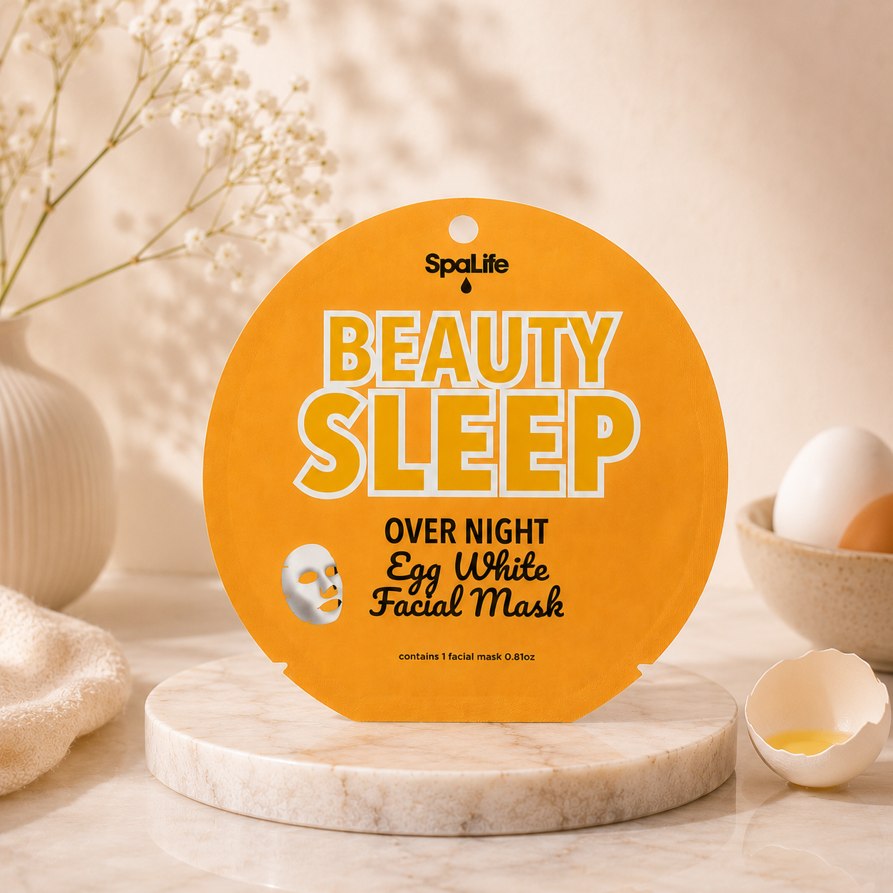 Korean skincare, K-beauty, overnight face mask, egg white facial mask