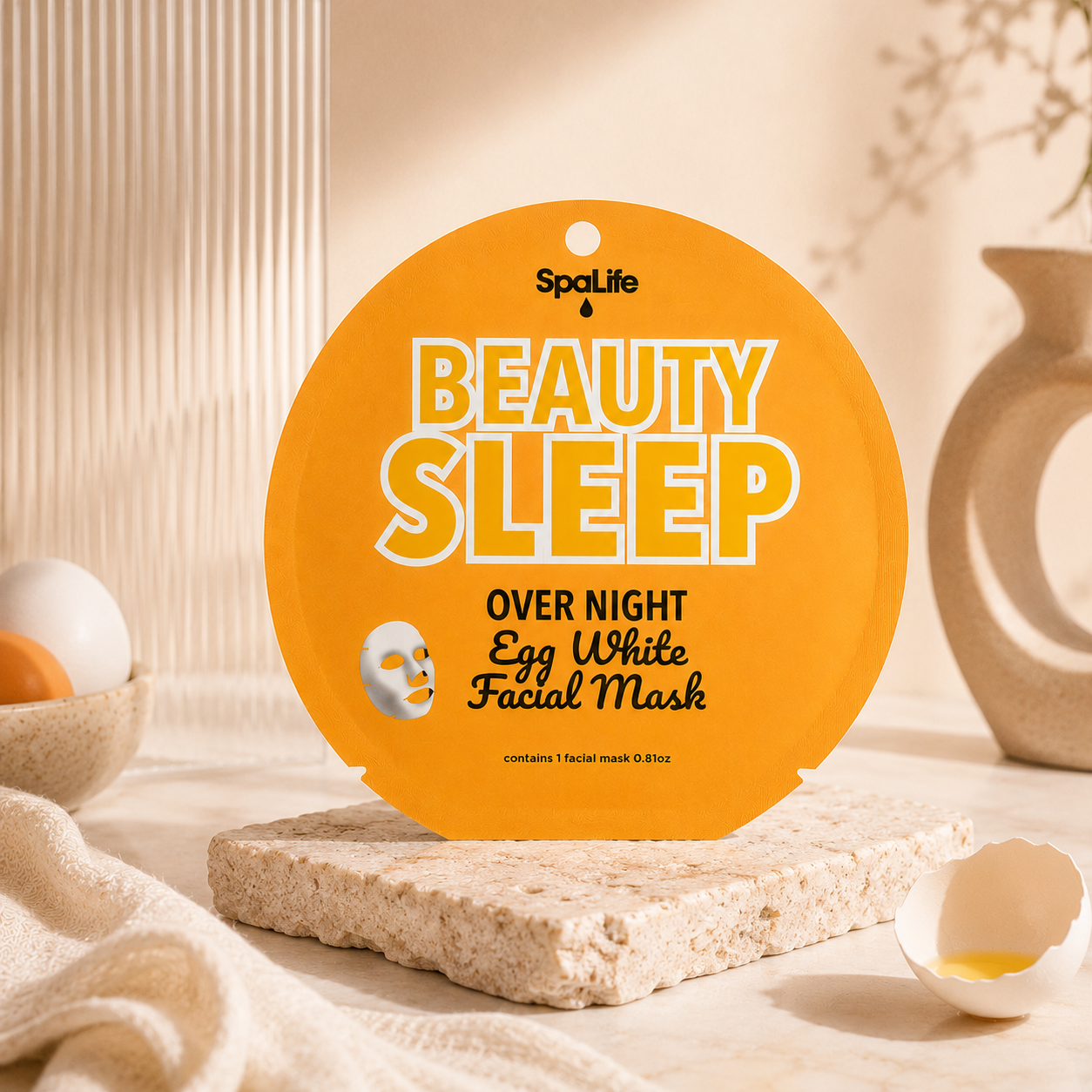 Korean skincare, K-beauty, overnight face mask, egg white facial mask