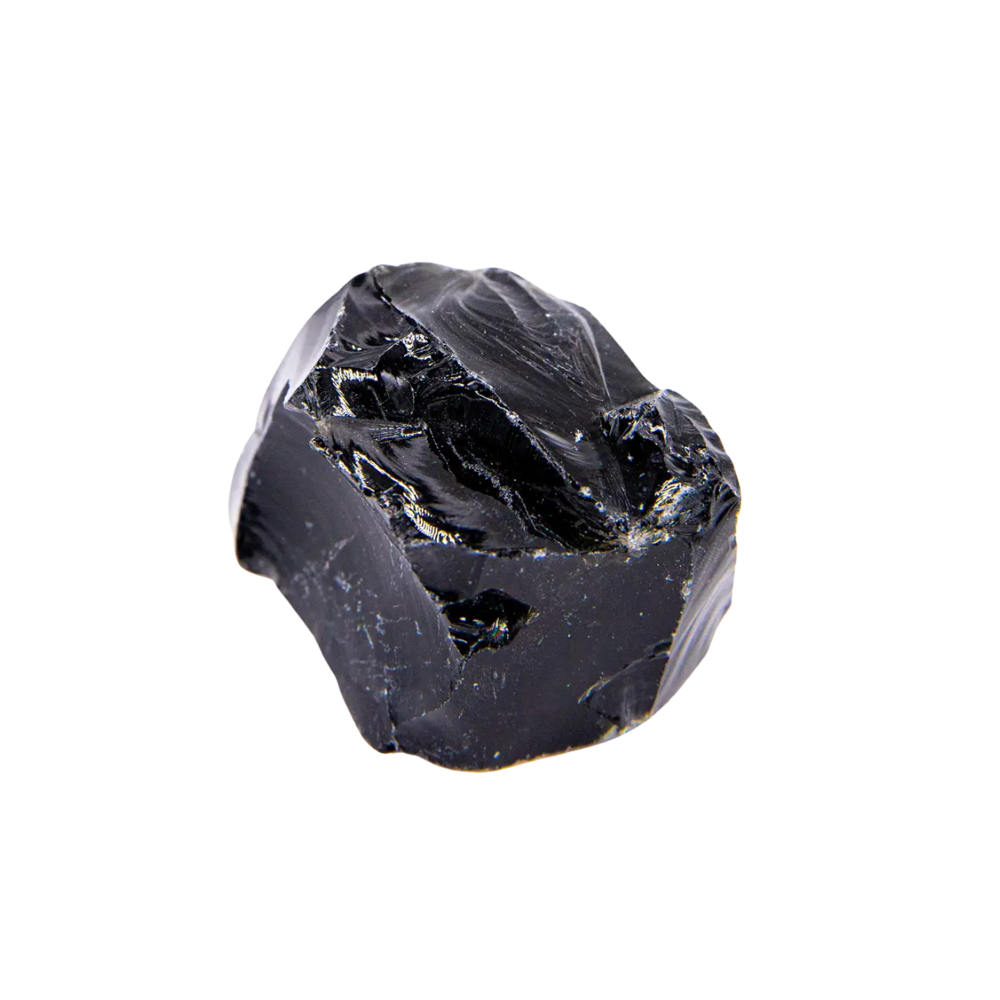 black obsidian raw crystal, gemstone, crystal magic