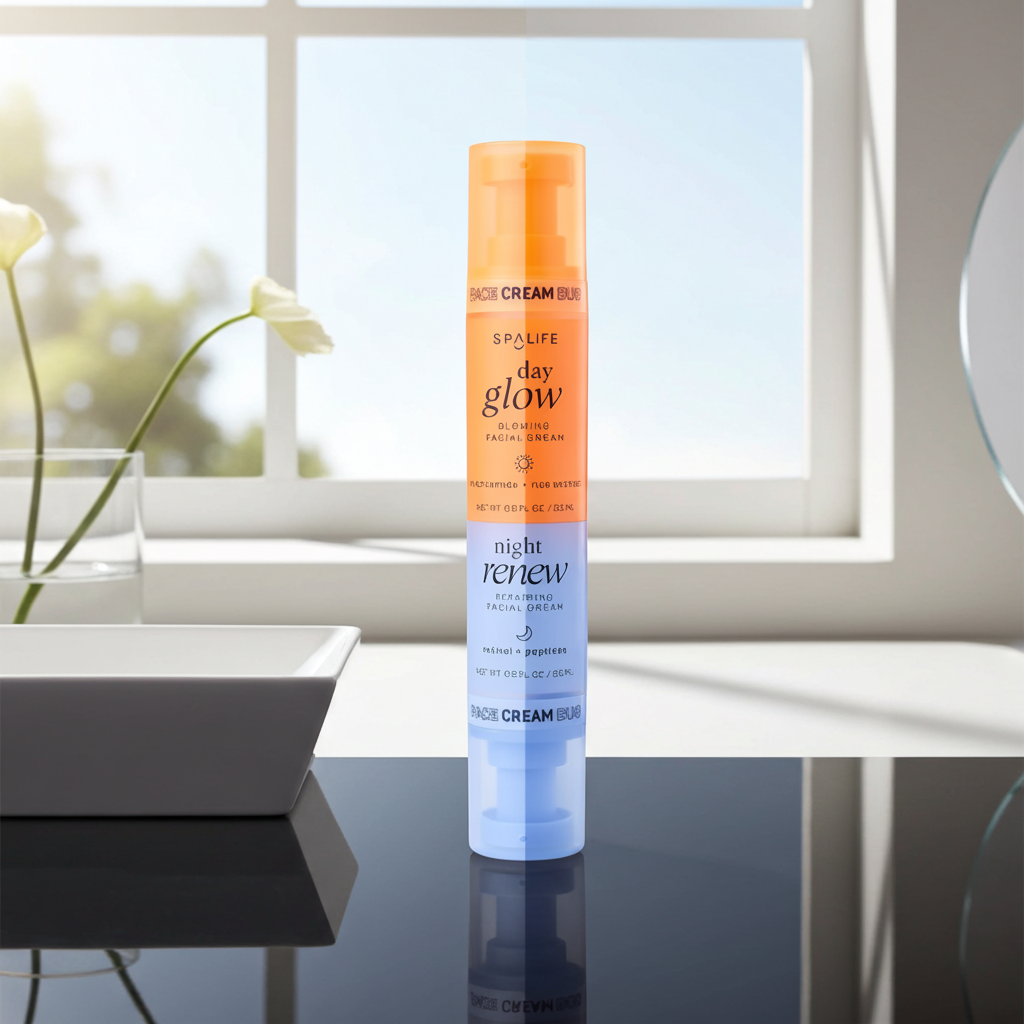 facial cream, niacinamide and rice extract, retinol and peptides