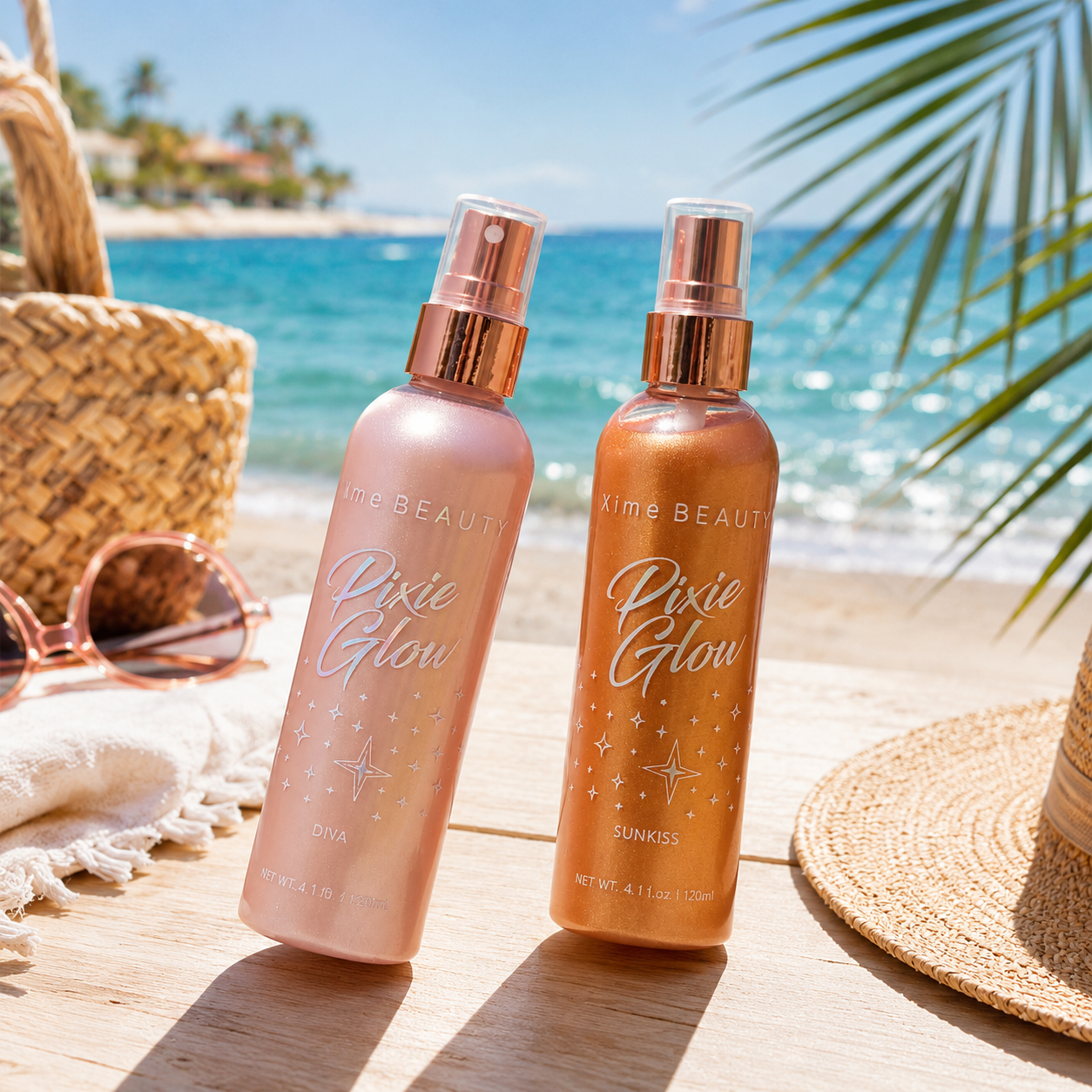 body oil, shimmer spray, golden glow, summer glow, glow oil, body glow spray, bronzing spray, skin tint, non-toxic skincare