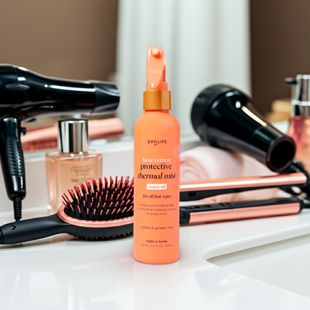 heat hair mist, thermal hair mist, heat protectant, hair product