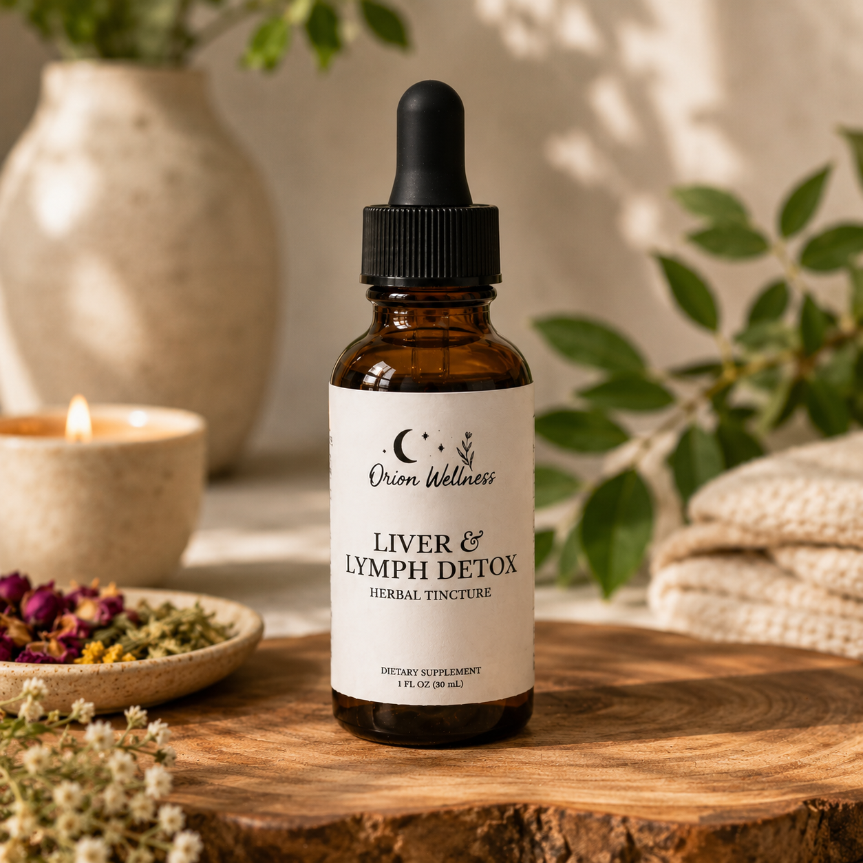 liver detox herbal tincture, lymphatic drainage, lymphatic wellness, lymphatic detox, botanical elixir, herbal wellness