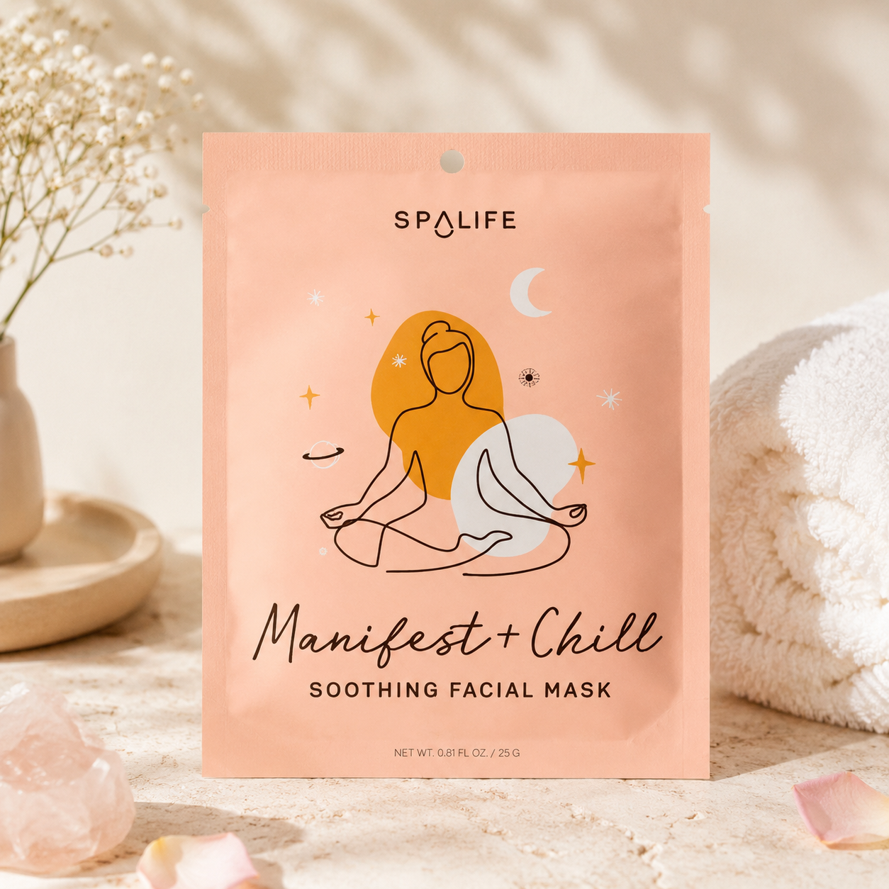 Spa Life face mask, sheet mask, facial mask, soothing, hydrating, Korean skincare, K-beauty products, clean skincare