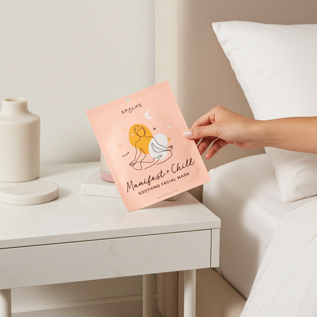 Spa Life face mask, sheet mask, facial mask, soothing, hydrating, Korean skincare, K-beauty products, clean skincare