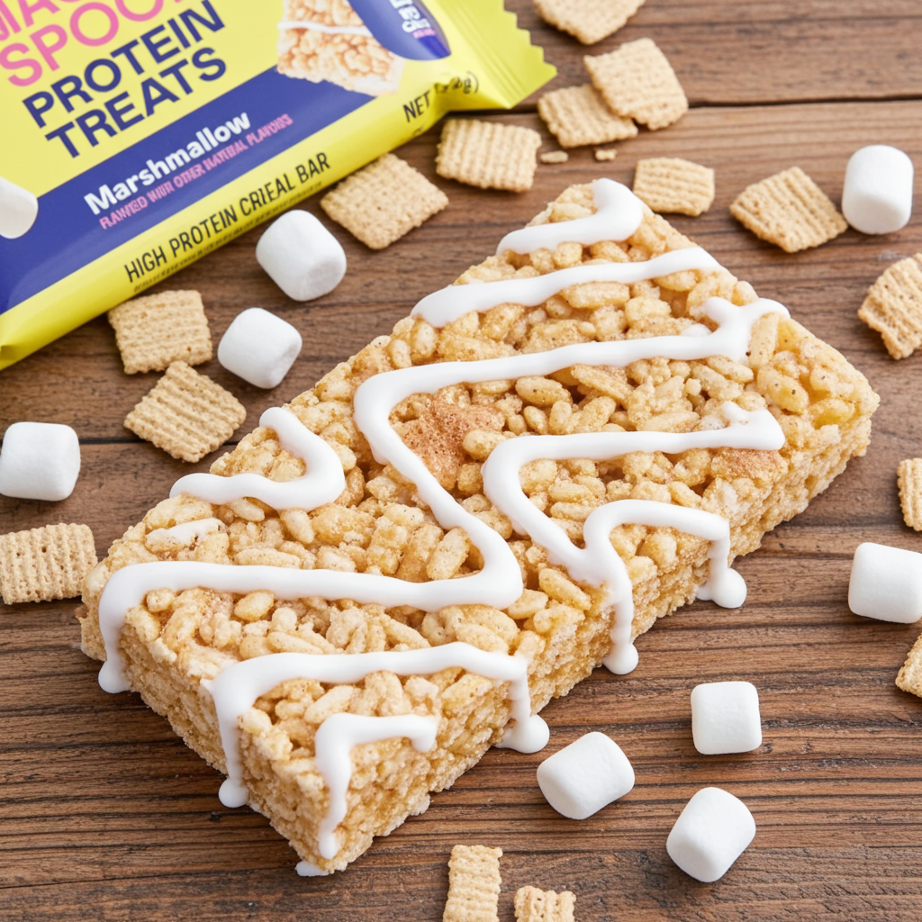 magic spoon protein bar, protein treat, cereal bar, post workout protein, marshmallow treat
