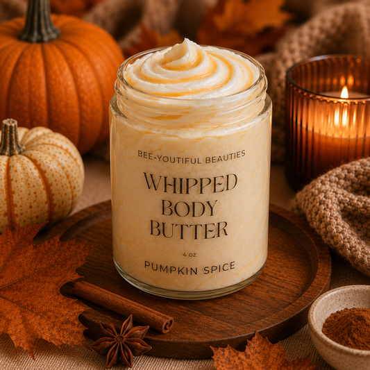 whipped body butter, all natural body butter, body care, fall self care
