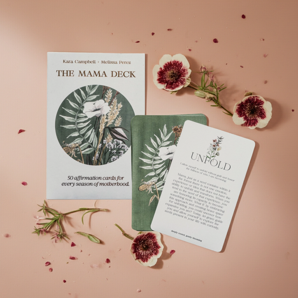 affirmation cards, new mom affirmation card deck, postpartum gift, gifts for mom