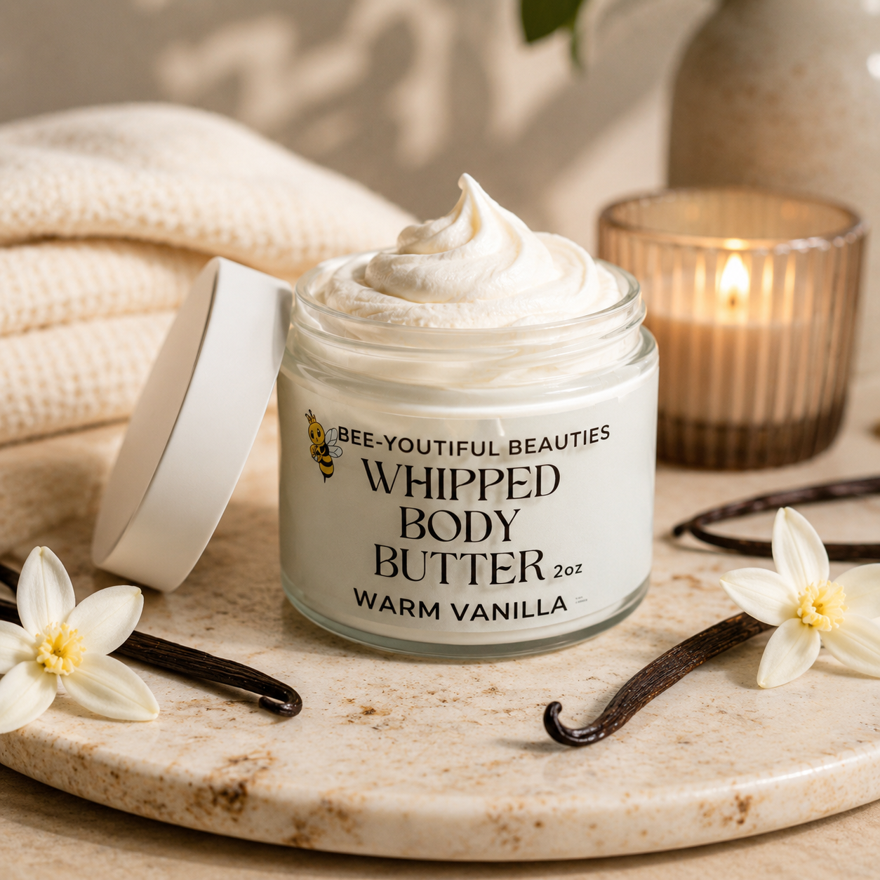 whipped body butter, body lotion, vanilla body butter, all natural skincare